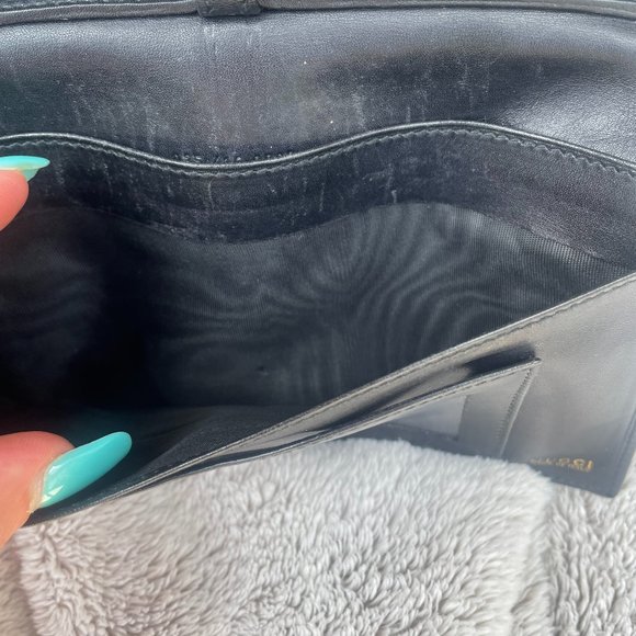 Gucci Vintage Rare Long Wallet w/ Kiss Lock - EUC! - Picture 13 of 16